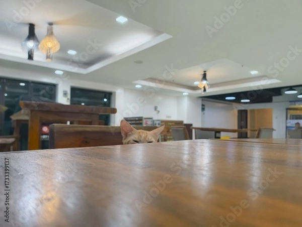 Obraz Cute cat squinting