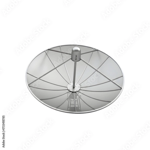 Obraz satellite dish on white background