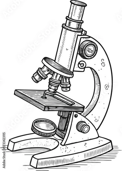 Obraz microscope isolated on white