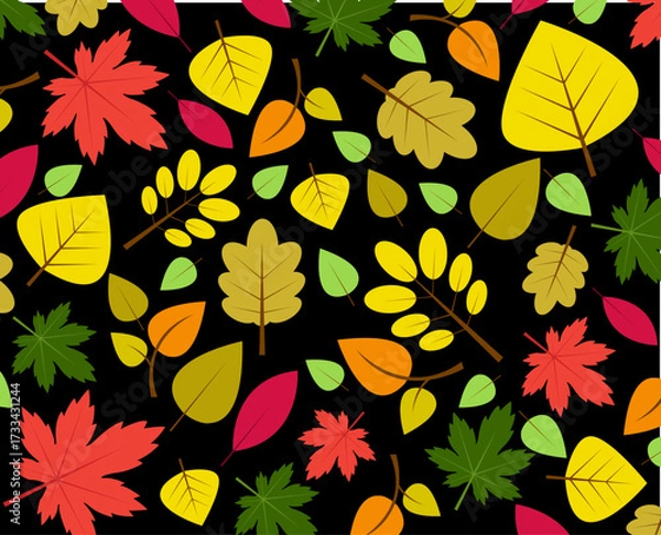 Obraz Background with maple autumn leaves