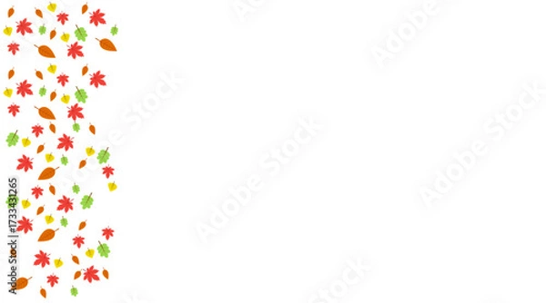 Fototapeta Background with maple autumn leaves