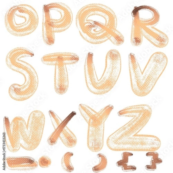 Obraz アルファベット、英語、手描き文字