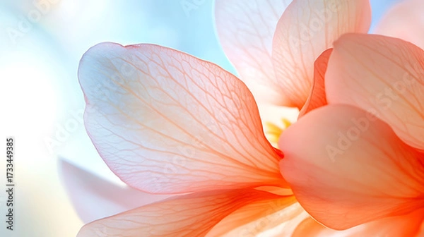 Fototapeta A beautiful floral scene featuring colorful and delicate flowers in a natural setting