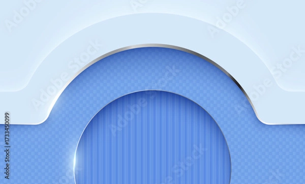 Fototapeta Abstract blue wave background with lines and modern design