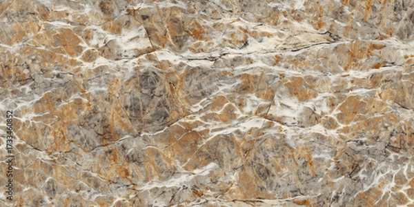 Fototapeta Set old shabby concrete and brick cracks. Vector separate elements for wall decor.  Vector illustration isolated, on white background.