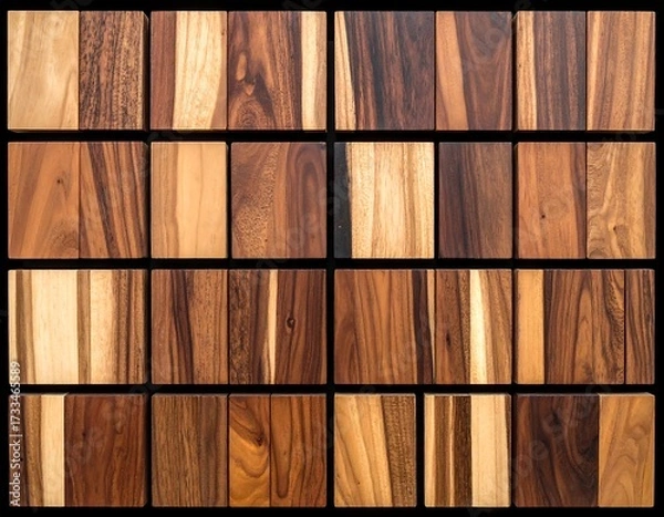 Obraz Wood block pattern