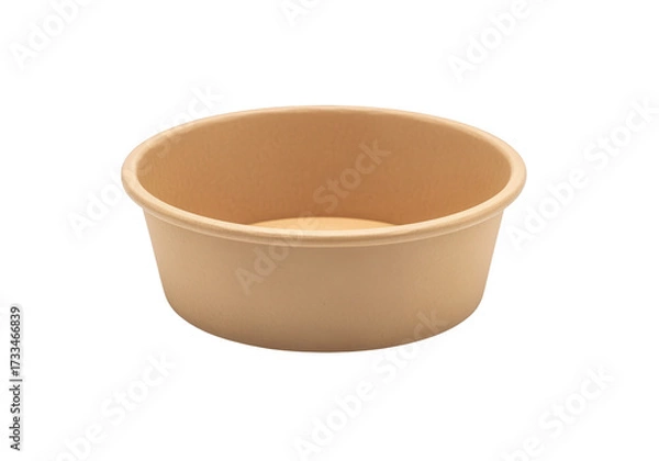 Fototapeta Empty Sustainable Bowl Isolated on White