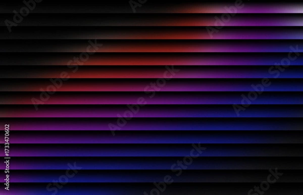 Obraz Red, pink, and green gradient with glowing horizontal stripe effect on a black background — futuristic abstract neon waves, vibrant motion, and layered transparency design.
