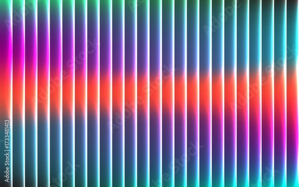 Fototapeta Abstract geometric pattern with bold color blocks