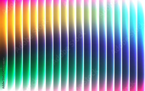 Fototapeta Abstract geometric shapes with cmyk color palette