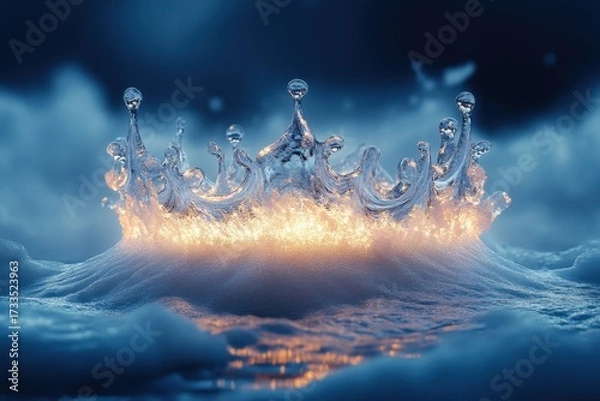 Obraz Crown ablaze in the sky.