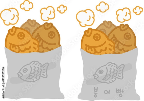 Obraz 붕어빵 포장