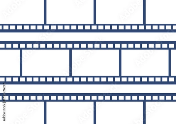 Fototapeta シネマフィルムのシンプルなボーダーデザイン
