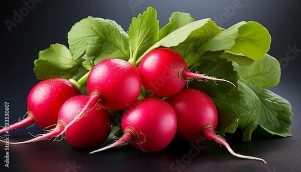 Obraz Isolated Radishes