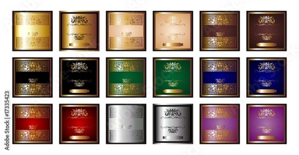 Obraz SET ETIQUETAS LUJO