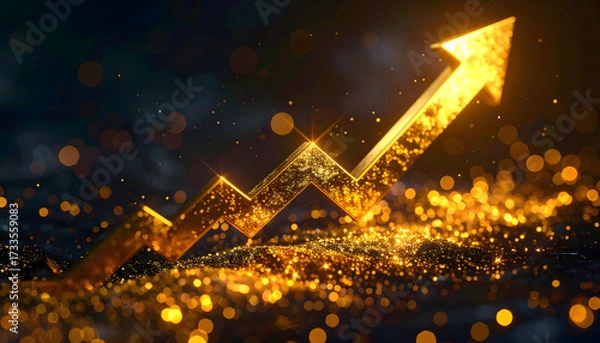 Obraz 金の相場上昇