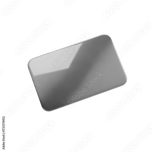 Fototapeta Blank credit card isolated on transparent background
