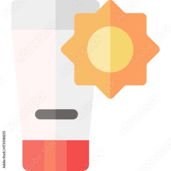 Obraz Sunscreen Icon