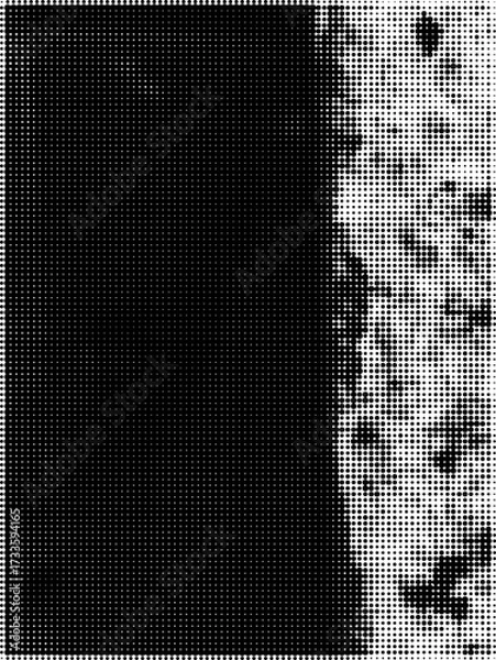Fototapeta Grunge Halftone Pop Art Illustration Retro Dots Vector Background