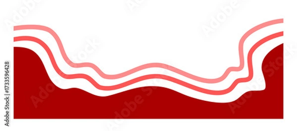 Fototapeta Abstract Wavy Background. Fluid Minimal Shapes for Modern Digital Design Template