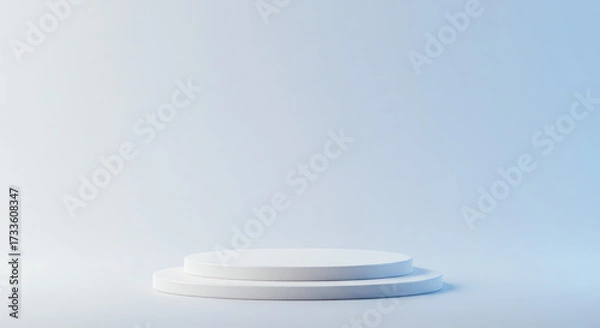 Obraz White podium platform stage display