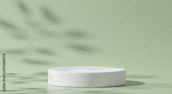 Obraz White podium product display stand presentation