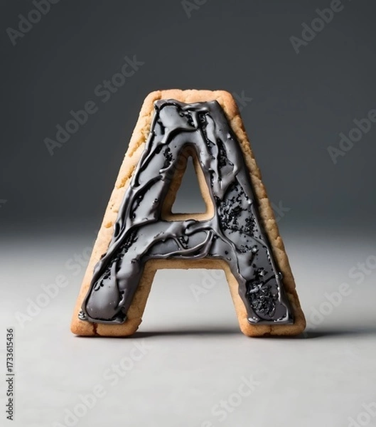 Obraz Decorated Cookie Letter A with Colorful Icing