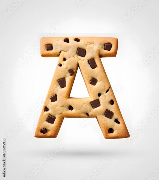 Obraz Decorated Cookie Letter A with Colorful Icing