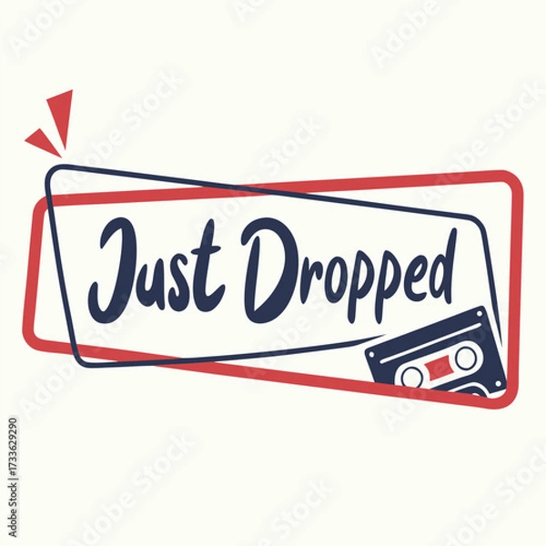 Fototapeta Editable Vector Promotion Banners Pack – New Arrival, Just Dropped, Special Offer, Available Now Marketing Templates for Social Media and Online Stores