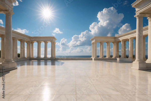 Obraz Marble Courtyard of Sunlight