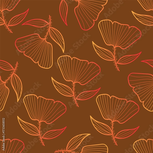 Obraz seamless pattern with leaves
