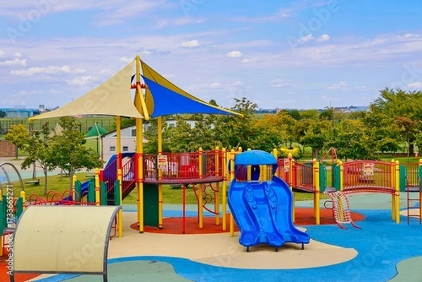 Obraz 公園の遊具、滑り台3