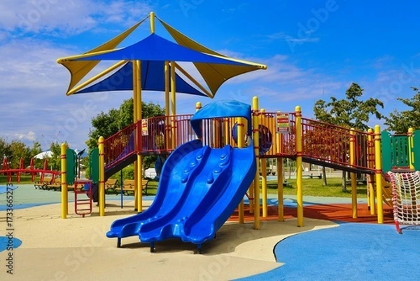 Obraz 公園の遊具、滑り台2