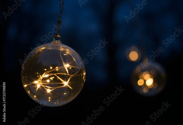 Fototapeta Floating Flower Petals in Golden Sunlight Glow