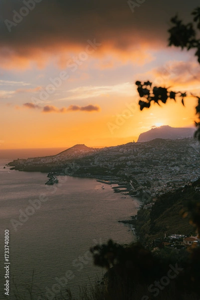 Fototapeta Sunset city