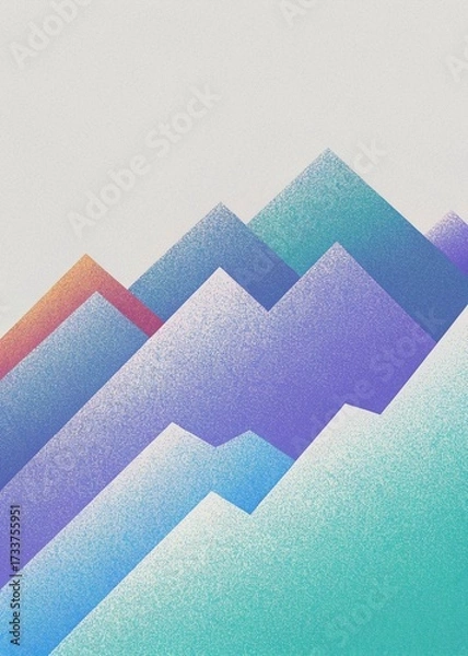 Fototapeta abstract background with geometric shapes in pastel colors, design element