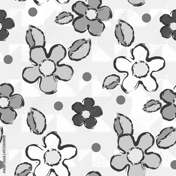 Fototapeta Decorative seamless pattern 5p.eps