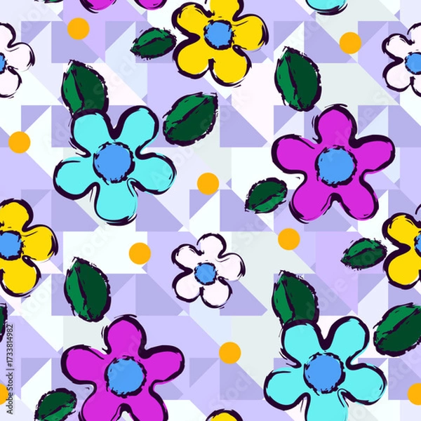 Fototapeta Decorative seamless pattern 5q.eps
