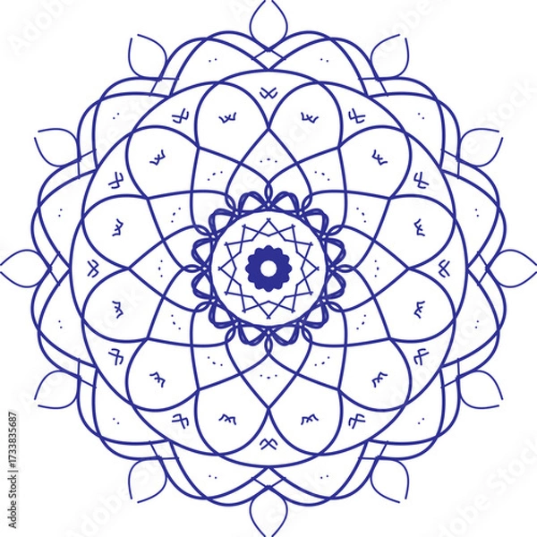 Fototapeta Colorful Decorative Mandala Pattern Vector