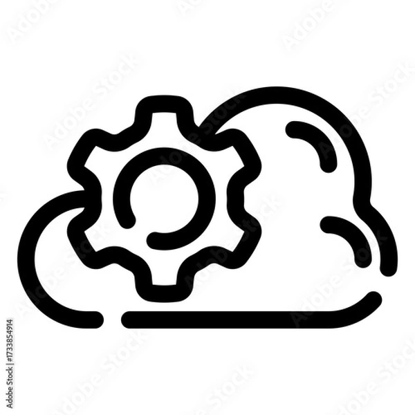 Obraz Cloud settings icon