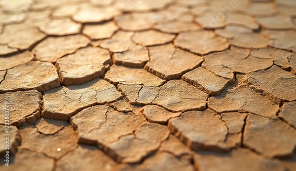 Fototapeta Abstract Cracked Earth