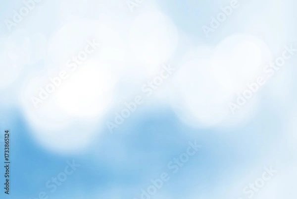 Obraz  Blue bokeh abstract background blur
