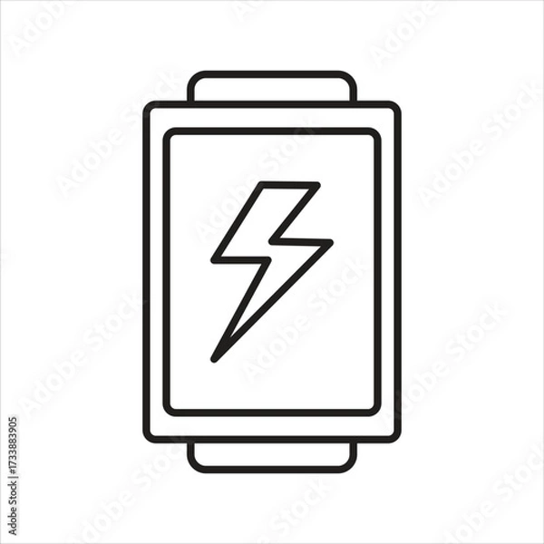Fototapeta Battery Icon Design Elements Illustration