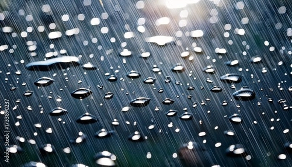 Fototapeta Rain Raindrops Fall Falling Ai Generated