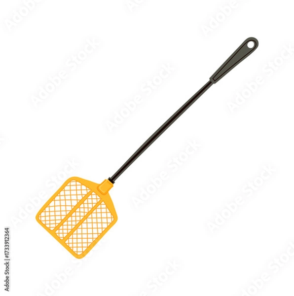 Fototapeta Yellow Fly Swatter Illustration Isolated on White Background
