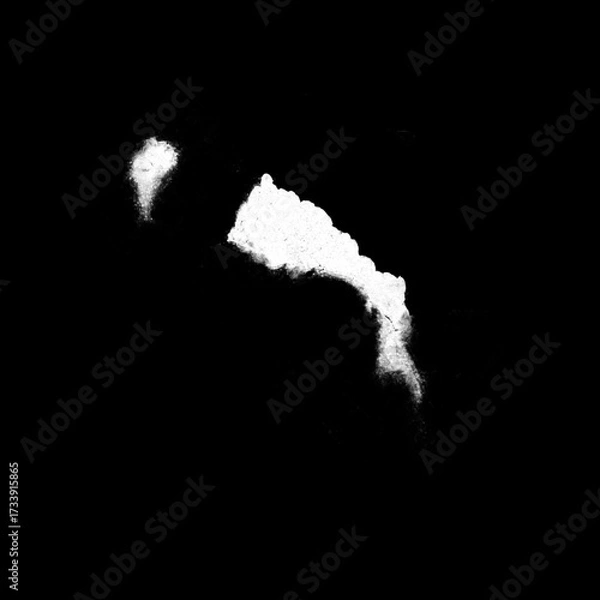 Fototapeta Isolated Rust Stain Texture – Alpha Channel PNG