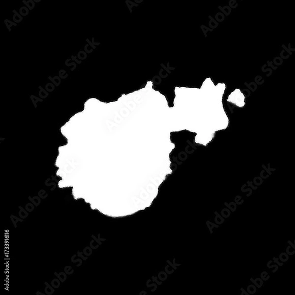 Fototapeta Isolated Rust Stain Texture – Alpha Channel PNG