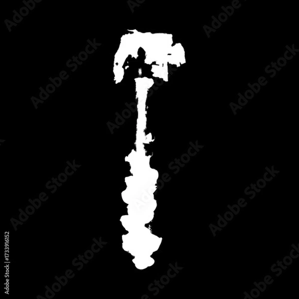 Fototapeta Isolated Rust Stain Texture – Alpha Channel PNG