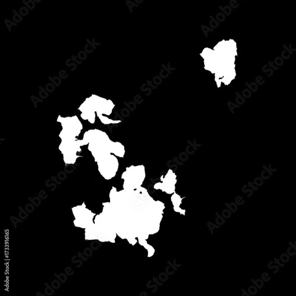 Fototapeta Isolated Rust Stain Texture – Alpha Channel PNG