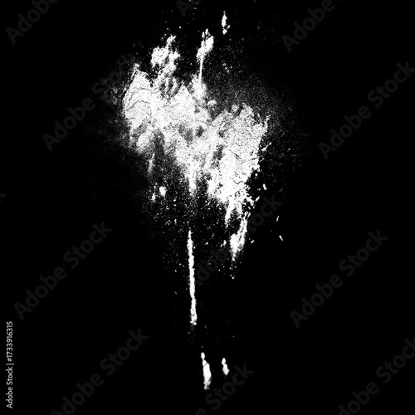 Fototapeta Isolated Rust Stain Texture – Alpha Channel PNG